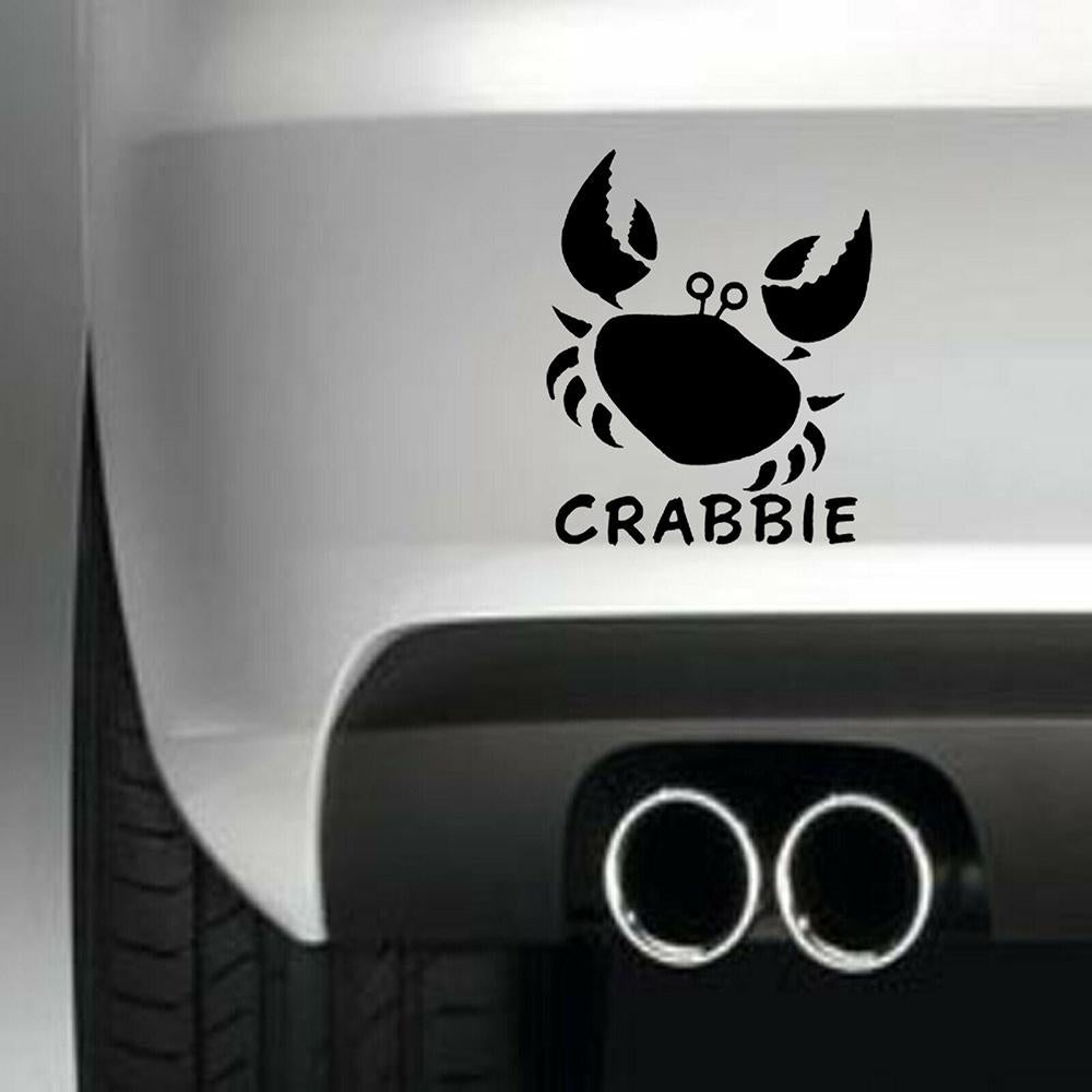 Sea Crabs Vinyl Sticker Decal for Car Truck Window Bumper Black