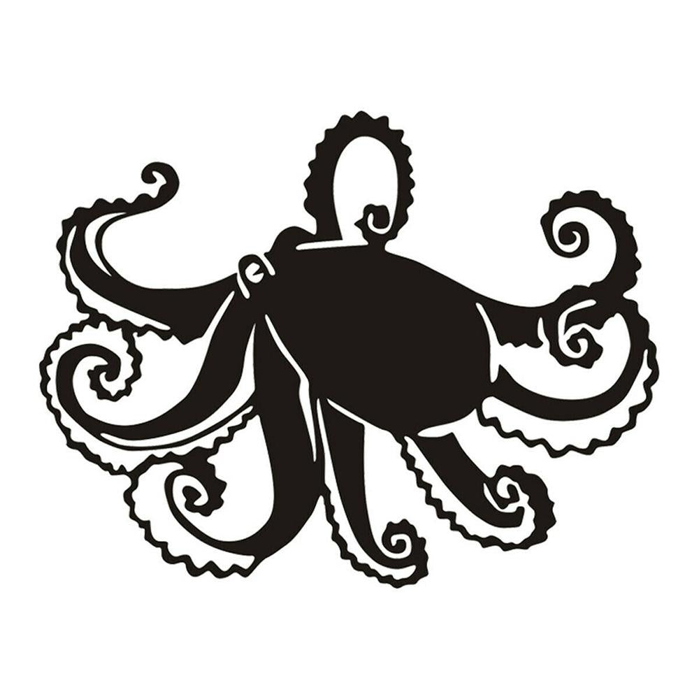 Octopus Sea Animal Vinyl Sticker Decal for Car Truck Window Bumper Black