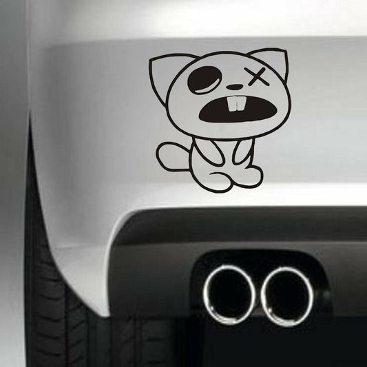 Lovely Cat Vinyl Sticker Decal for Car Truck Window Bumper Black