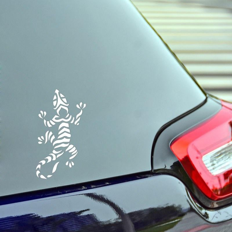 11.4CM*14.4CM Gecko Lizard Fashion Design Car Sticker Interesting Car Styling Decals 6 Colors