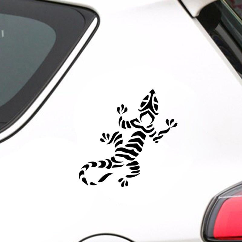 11.4CM*14.4CM Gecko Lizard Fashion Design Car Sticker Interesting Car Styling Decals 6 Colors