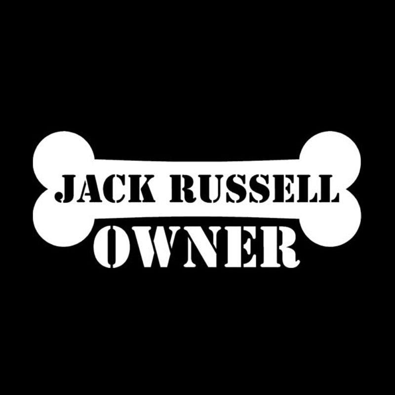 15cm*6.4cm Jack Russell Owner Vinyl Creative Personality Head Applique Accessories C5-0366