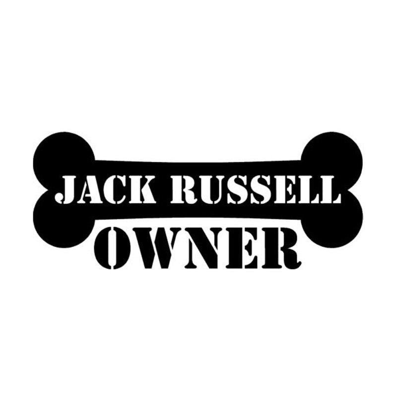 15cm*6.4cm Jack Russell Owner Vinyl Creative Personality Head Applique Accessories C5-0366