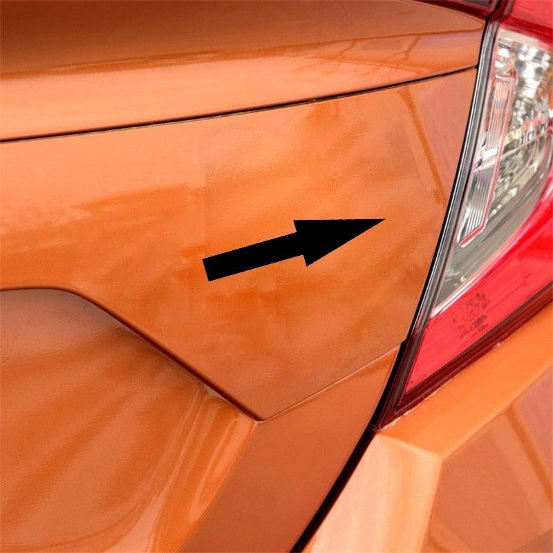 11.9CM*3.1CM Vinyl Decal Long Arrow Car Sticker Funny Decor Black Silver C10-02224