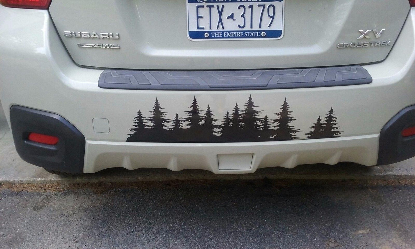 Fashion Vinyl Tree Forest Graphic set Custom Door Stickers Car Truck RV woods decal JDM