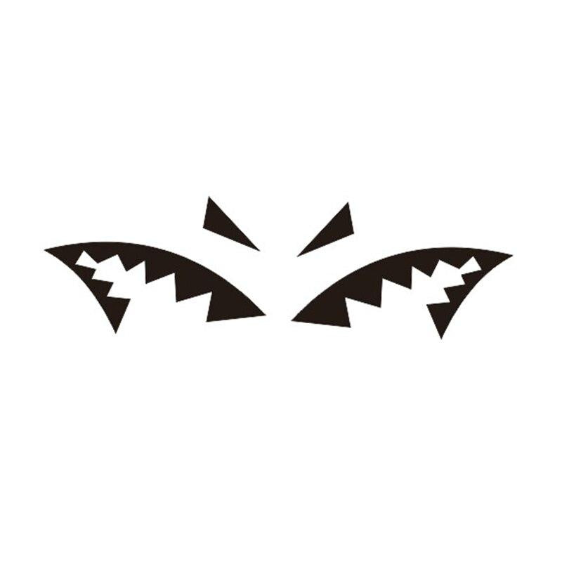 Shark Fin Antenna Car Sticker Shark Mouth Vinyl Decal