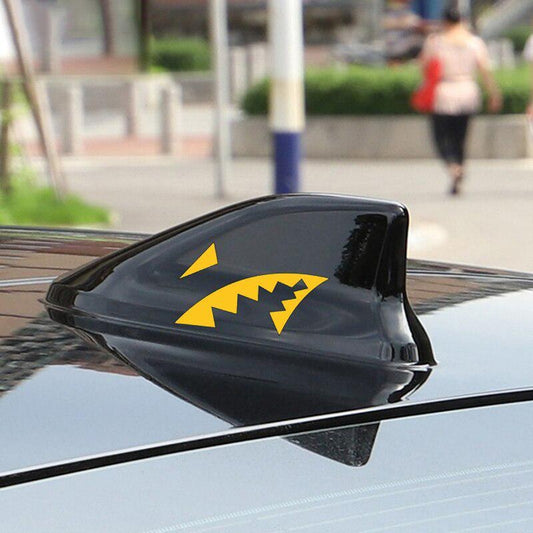 Shark Fin Antenna Car Sticker Shark Mouth Vinyl Decal