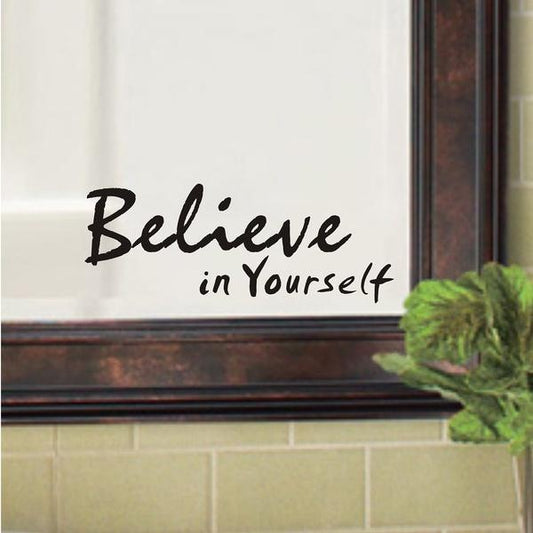 Inspirational Wall Decals Quotes,Believe in Yourself Vinyl Art Wall Murals Stickers