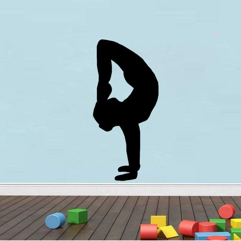 Hot 28CM*60CM Coolest Gymnastics Decor Sitting Room The Bedroom Decals  Wall Sticker PVC W2-336