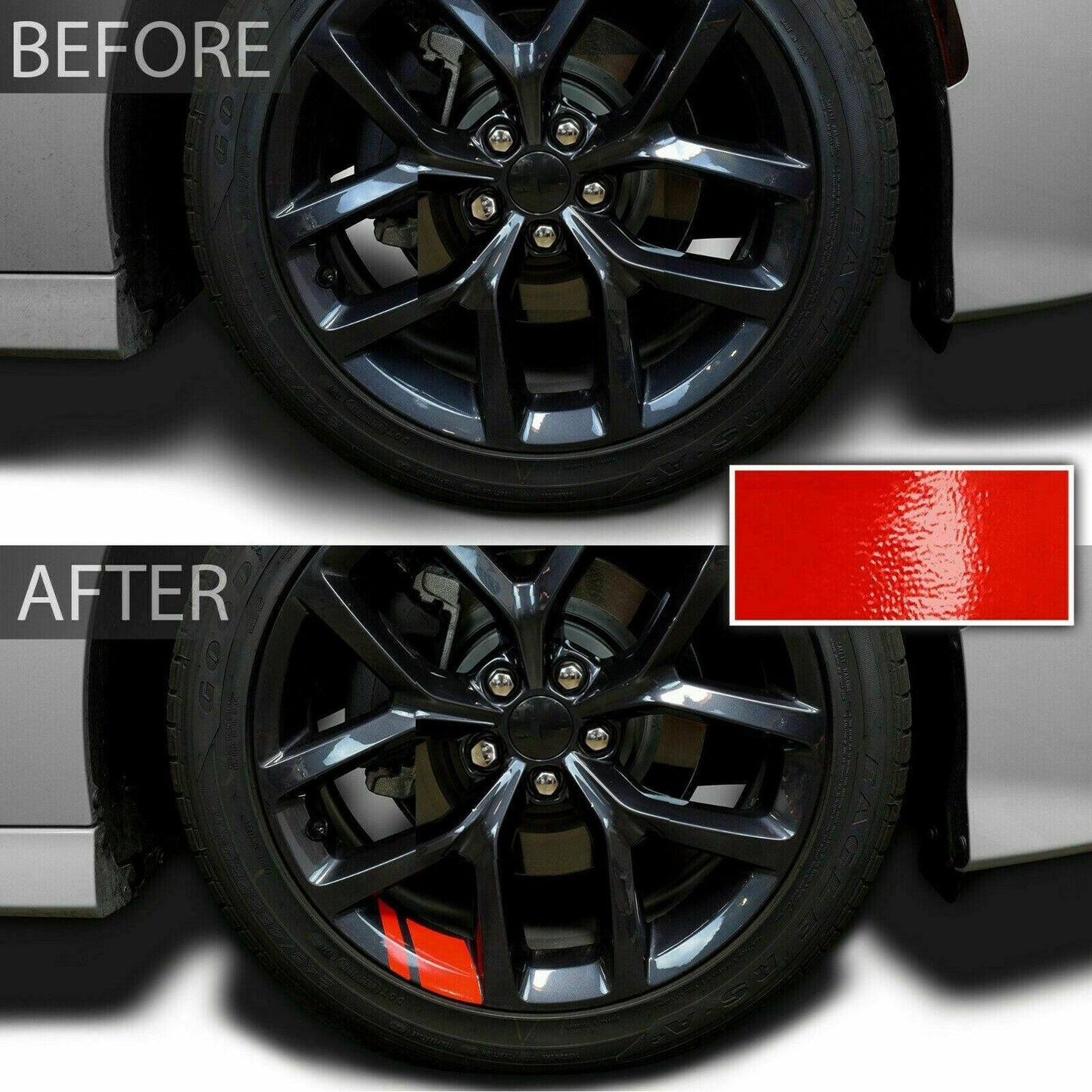 12X Fashion Car Wheel Rim Sticker Universal Vinyl Decal Mark For 16"-21"