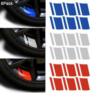 12X Fashion Car Wheel Rim Sticker Universal Vinyl Decal Mark For 16"-21"
