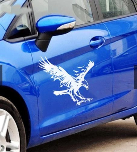 Caitlin DIY Car Window Tail Door Security Cool Eagle Pattern Decorative Stickers Car Stickers Decals