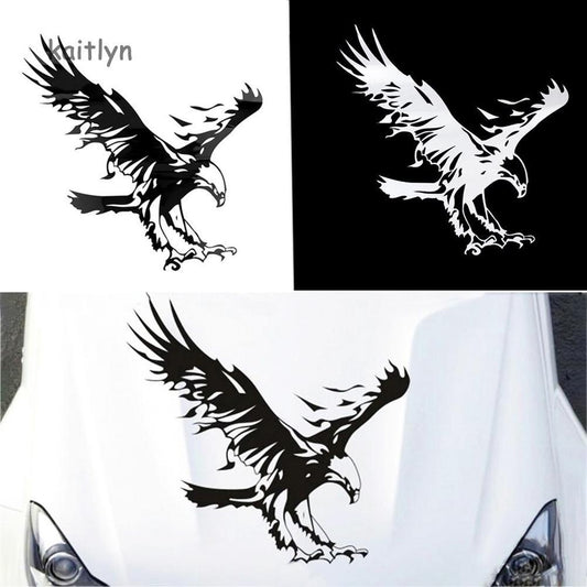 Caitlin DIY Car Window Tail Door Security Cool Eagle Pattern Decorative Stickers Car Stickers Decals