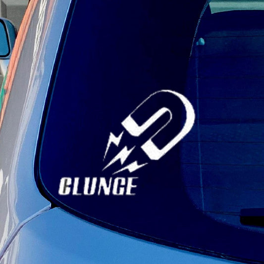 Clunge Magnet Funny Vinyl Sticker Decal for Car Truck Window Bumper White