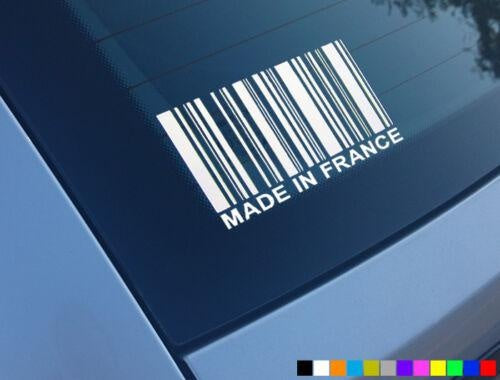 Fabriqué en France Funny autocollant voiture Decal Vinyle