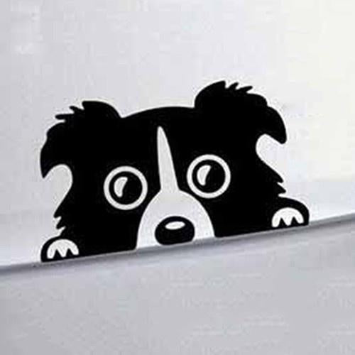UNA Waterproof Cute Puppy Pattern Car Car Trunk Sticker Sticker Car Stickers Decals