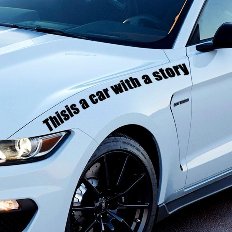 This Is A Story Car Car Truck SUV Sticker English Car Stickers Funny Creative Personality Stickers