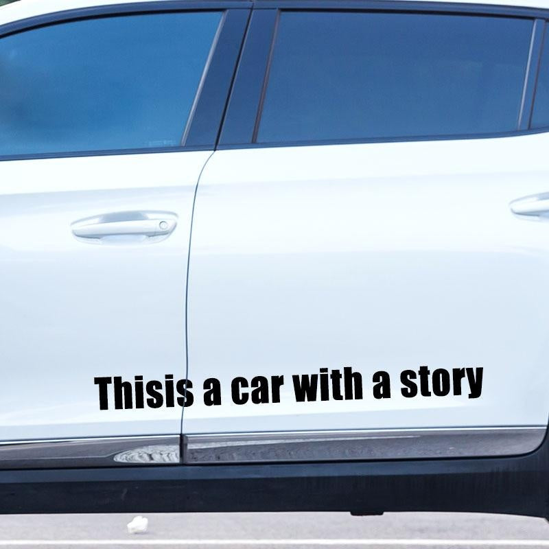 This Is A Story Car Car Truck SUV Sticker English Car Stickers Funny Creative Personality Stickers