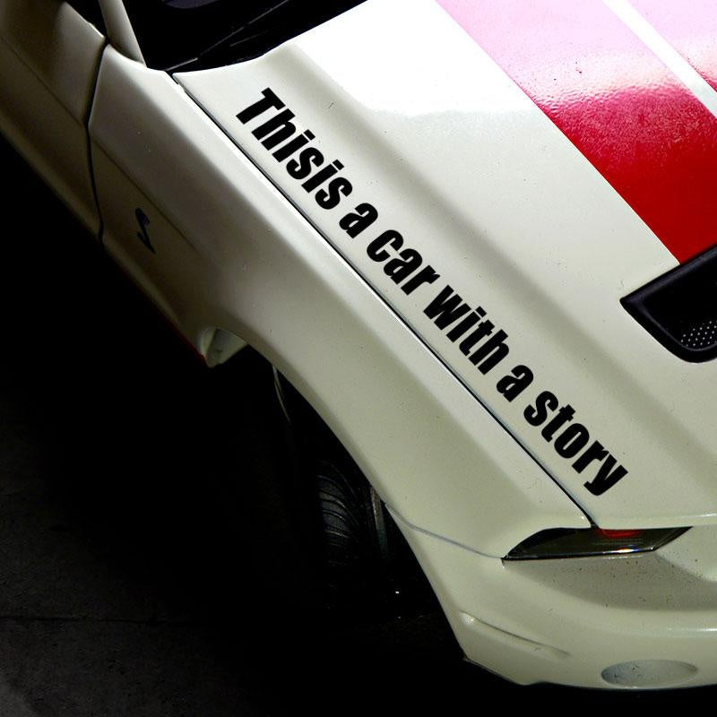 This Is A Story Car Car Truck SUV Sticker English Car Stickers Funny Creative Personality Stickers
