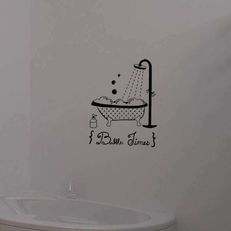 The Bathroom Shower Comfortably Vinyl Stickers Glass Bathroom