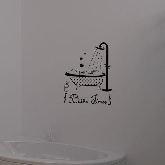 The Bathroom Shower Comfortably Vinyl Stickers Glass Bathroom