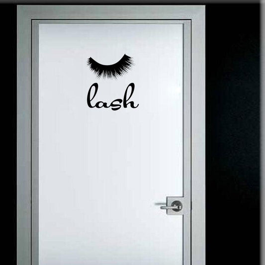 23*25CM LASH Personality Fashion Wall Sticker Door Decoration Decal Black Styling A40354
