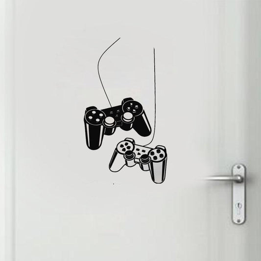 14.4*25CM Joystick Gamer Bedroom Decorative Wall Sticker Room Door Decorative Decals D1-0043