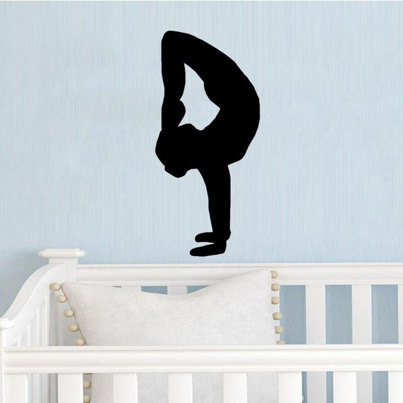 Hot 28CM*60CM Coolest Gymnastics Decor Sitting Room The Bedroom Decals  Wall Sticker PVC W2-336