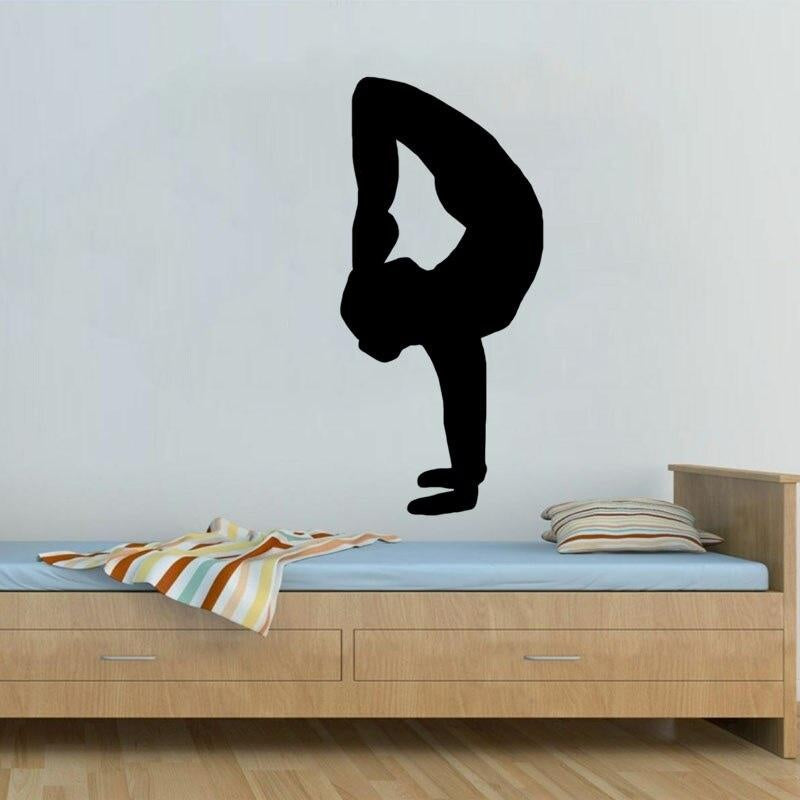 Hot 28CM*60CM Coolest Gymnastics Decor Sitting Room The Bedroom Decals  Wall Sticker PVC W2-336