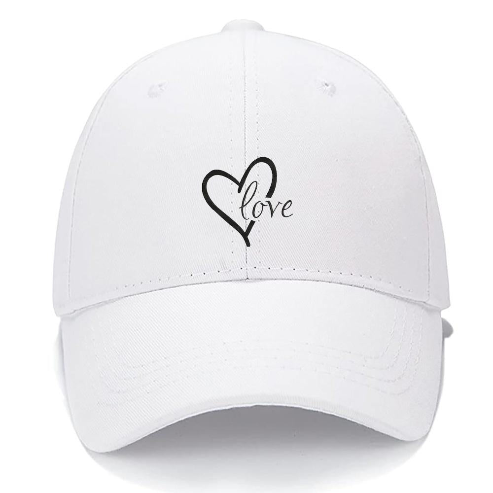 LOVE2 Men Women Unisex Baseball Cap Classic Low Profile Adjustable Strapback Baseball Cap Dad-Hat