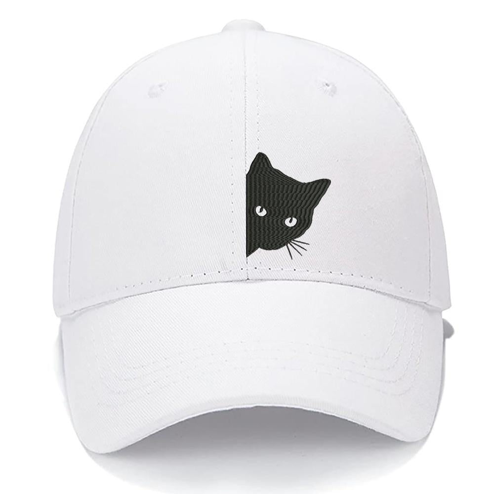 Peeping Kitten, Cat Men Women Unisex Baseball Cap Classic Low Profile Adjustable Strapback Baseball Cap Dad-Hat
