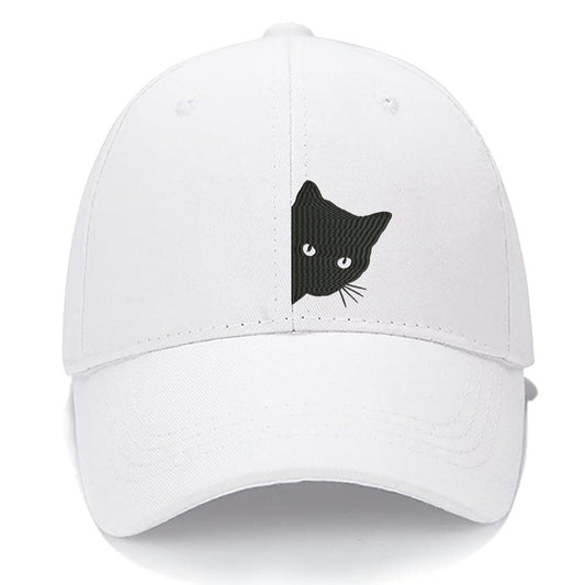 Peeping Kitten, Cat Men Women Unisex Baseball Cap Classic Low Profile Adjustable Strapback Baseball Cap Dad-Hat