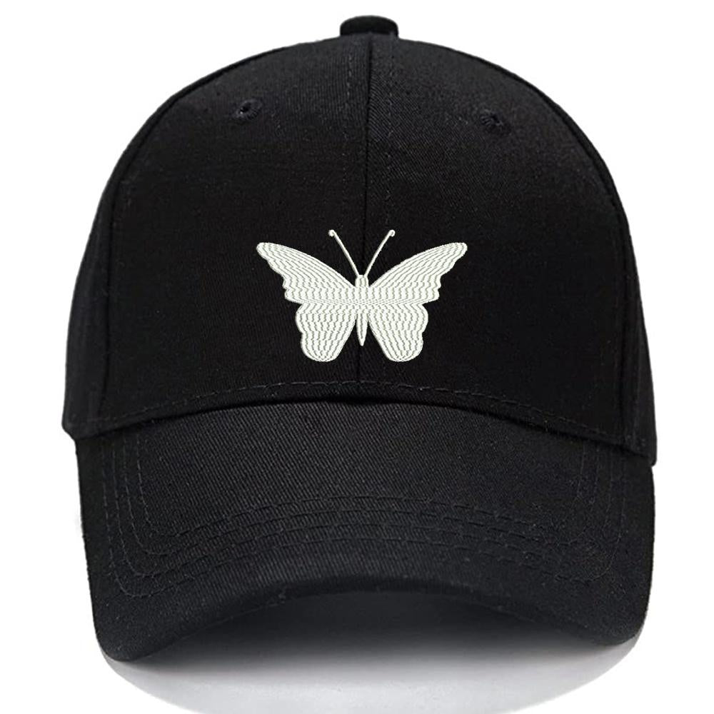 Butterfly Men Women Unisex Baseball Cap Classic Low Profile Adjustable Strapback Baseball Cap Dad-Hat