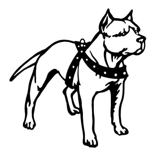 New Brand  Pitbull Dog Pets Car Stickers Bumper Decoration