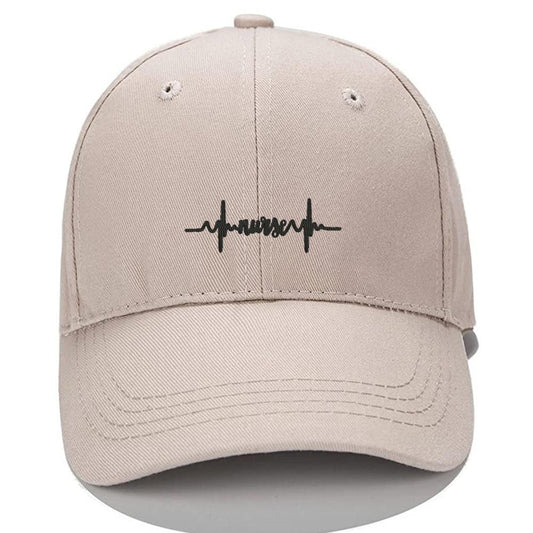 Nurse Heart Beat Men Women Unisex Baseball Cap Classic Low Profile Adjustable Strapback Baseball Cap Dad-Hat