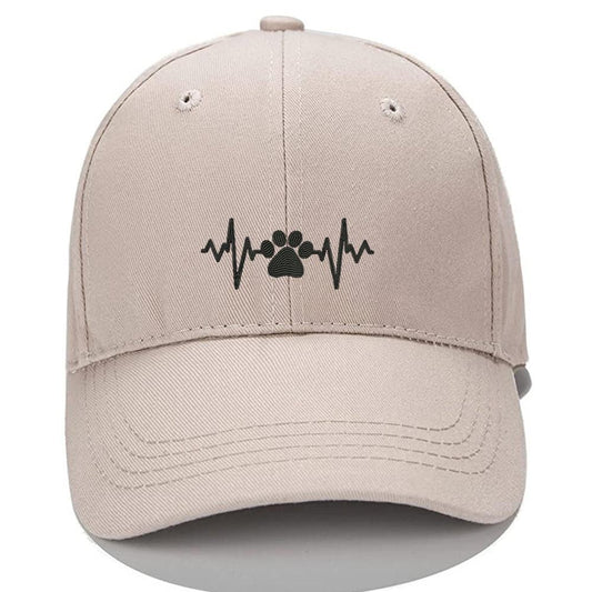 LOVE DOG CAT HEARTBEAT Men Women Unisex Baseball Cap Classic Low Profile Adjustable Strapback Baseball Cap Dad-Hat