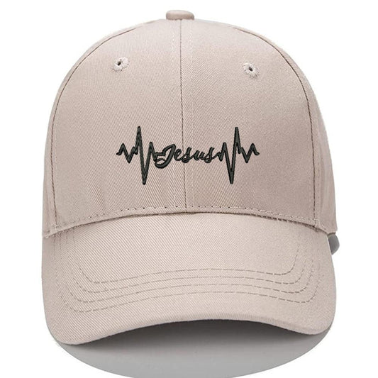 JESUS LIFELINE God Love Heartbeat Men Women Unisex Baseball Cap Classic Low Profile Adjustable Strapback Baseball Cap Dad-Hat