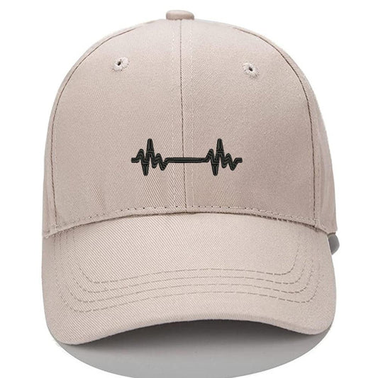 Heartbeat Men Women Unisex Baseball Cap Classic Low Profile Adjustable Strapback Baseball Cap Dad-Hat