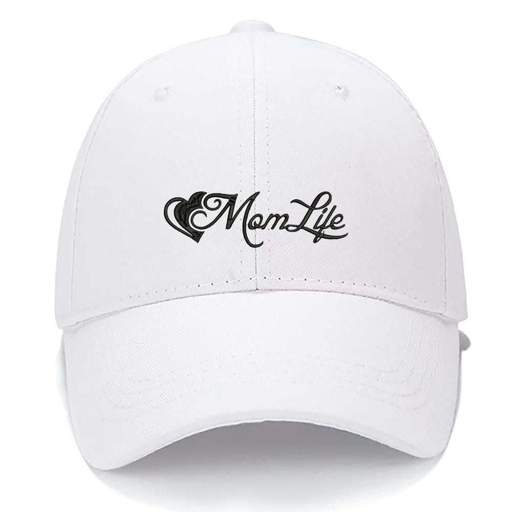 LOVE MOM LIFE Men Women Unisex Baseball Cap Classic Low Profile Adjustable Strapback Baseball Cap Dad-Hat
