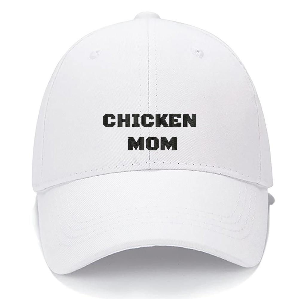 CHICKEN MOM Men Women Unisex Baseball Cap Classic Low Profile Adjustable Strapback Baseball Cap Dad-Hat