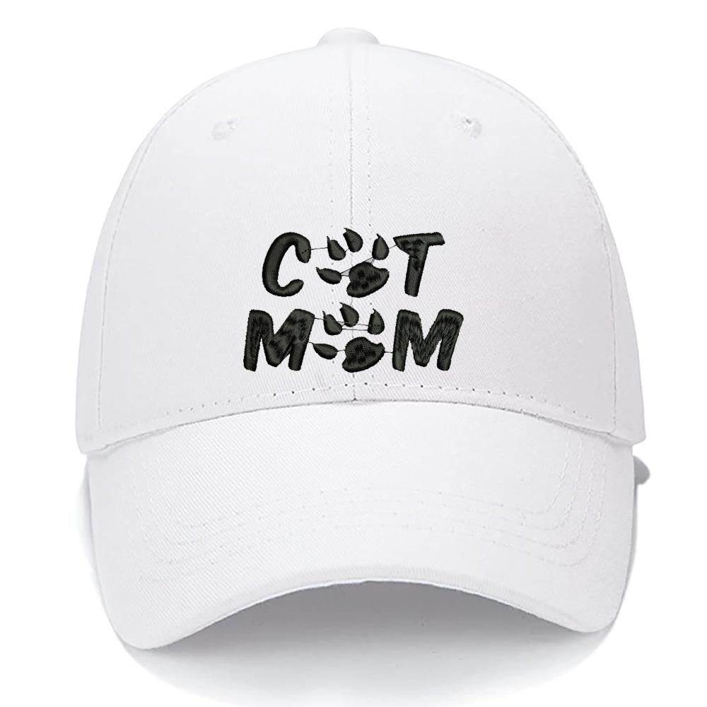 Cat Mom Men Women Unisex Baseball Cap Classic Low Profile Adjustable Strapback Baseball Cap Dad-Hat