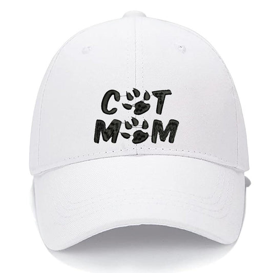 Cat Mom Men Women Unisex Baseball Cap Classic Low Profile Adjustable Strapback Baseball Cap Dad-Hat