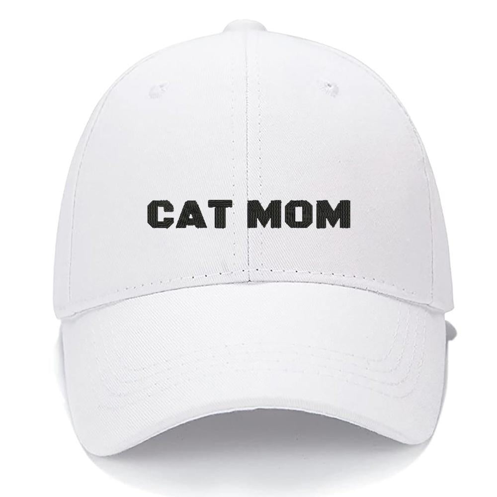 Cat Mom Men Women Unisex Baseball Cap Classic Low Profile Adjustable Strapback Baseball Cap Dad-Hat CM23042