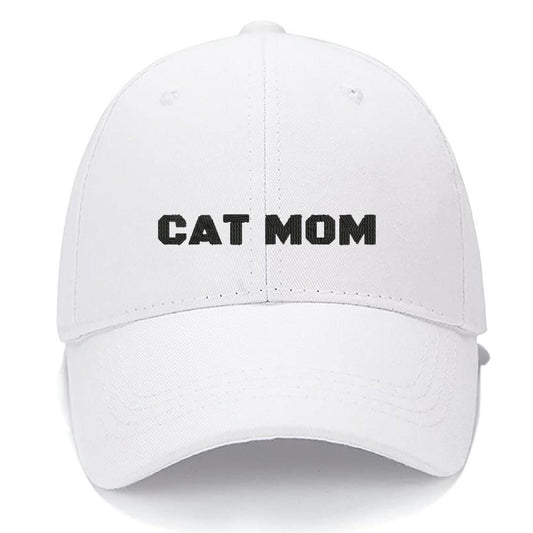 Cat Mom Men Women Unisex Baseball Cap Classic Low Profile Adjustable Strapback Baseball Cap Dad-Hat CM23042