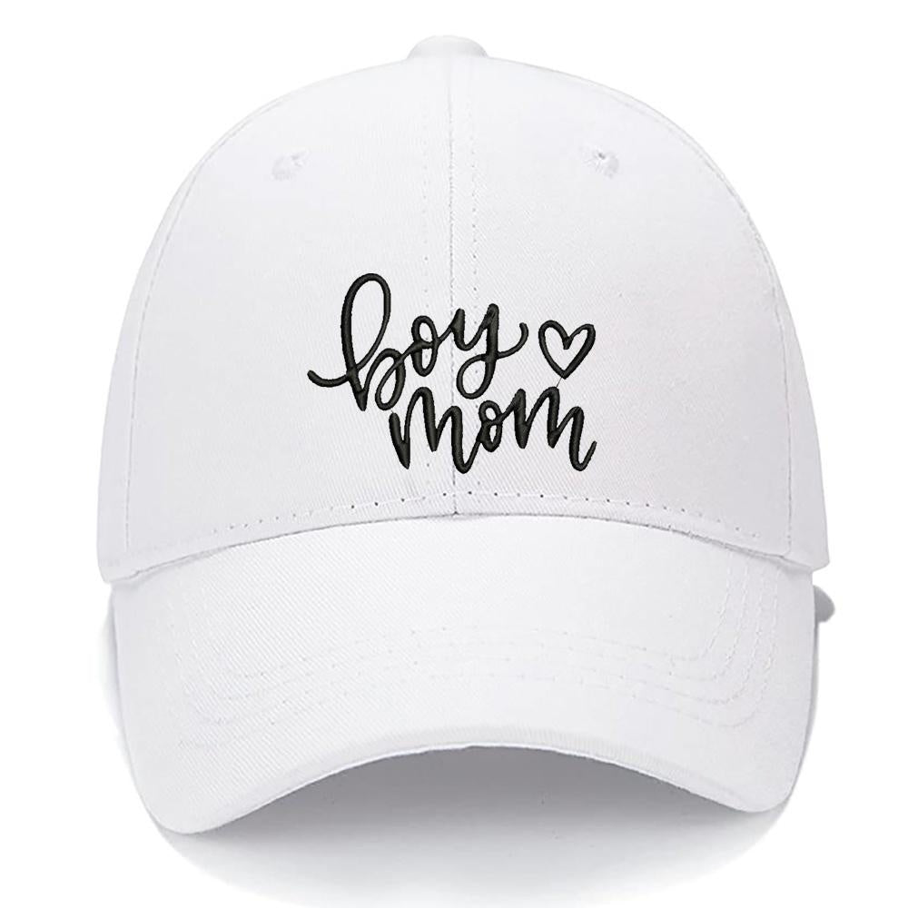 Boy Mom Men Women Unisex Baseball Cap Classic Low Profile Adjustable Strapback Baseball Cap Dad-Hat