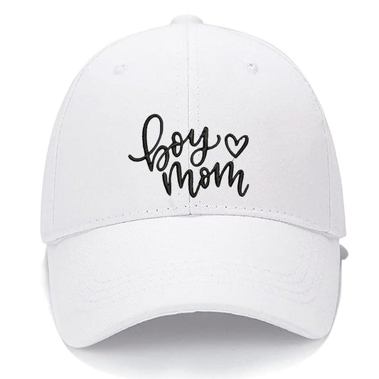 Boy Mom Men Women Unisex Baseball Cap Classic Low Profile Adjustable Strapback Baseball Cap Dad-Hat