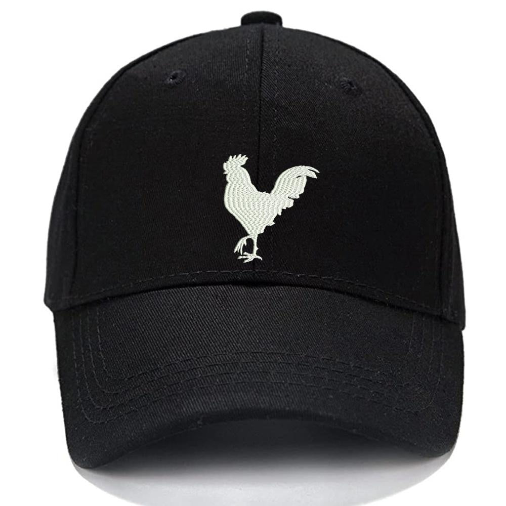 ROOSTER Farm Animal Chicken Bird Cock Men Women Unisex Baseball Cap Classic Low Profile Adjustable Strapback Baseball Cap Dad-Hat