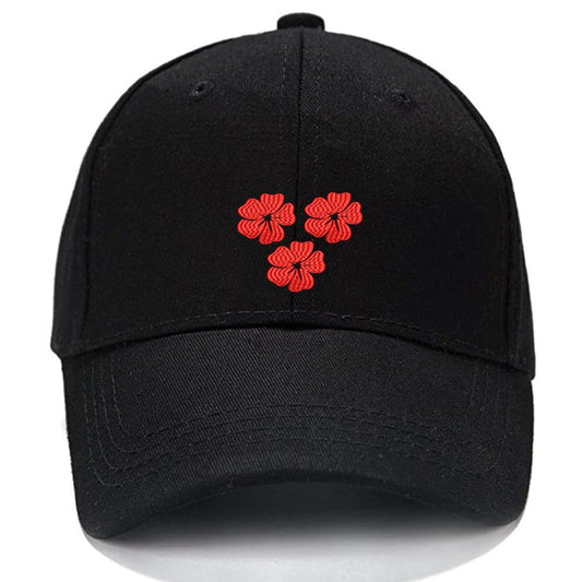 Red Rose petals flower Men Women Unisex Baseball Cap Classic Low Profile Adjustable Strapback Baseball Cap Dad-Hat