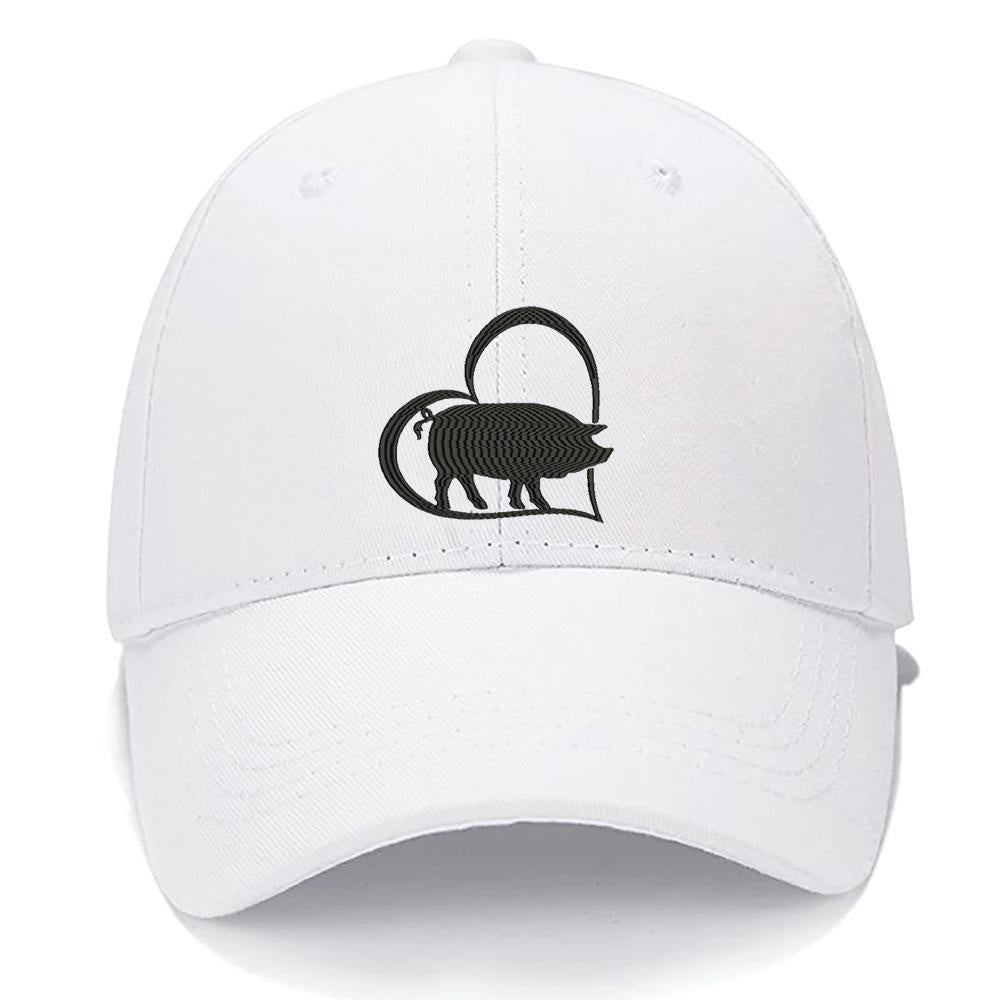 Pig Piggy Love Men Women Unisex Baseball Cap Classic Low Profile Adjustable Strapback Baseball Cap Dad-Hat