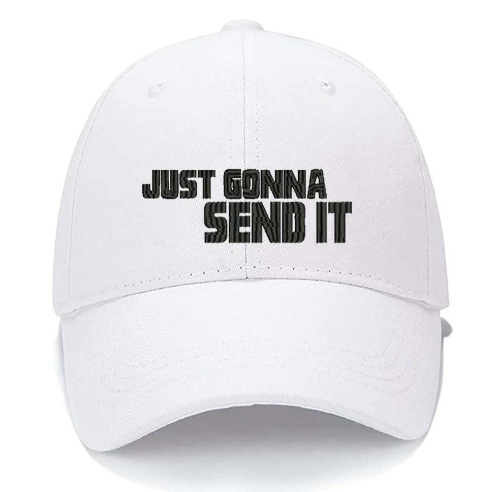 JUST GONNA SEND IT Men Women Unisex Baseball Cap Classic Low Profile Adjustable Strapback Baseball Cap Dad-Hat